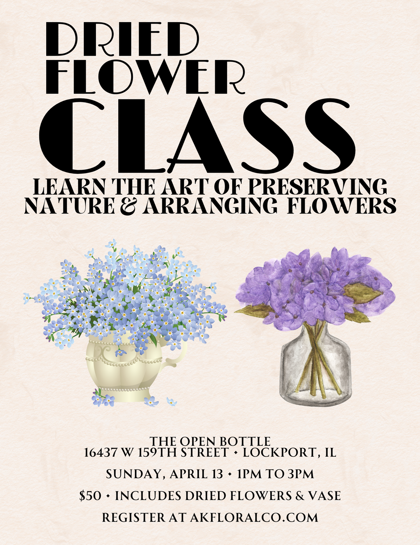 DIY Flower Arranging Class